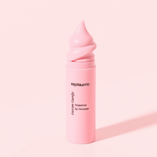 Pastel pink lip mousse called "Cotton Candy Cloud," offering a lightweight, whipped texture with a soft matte finish