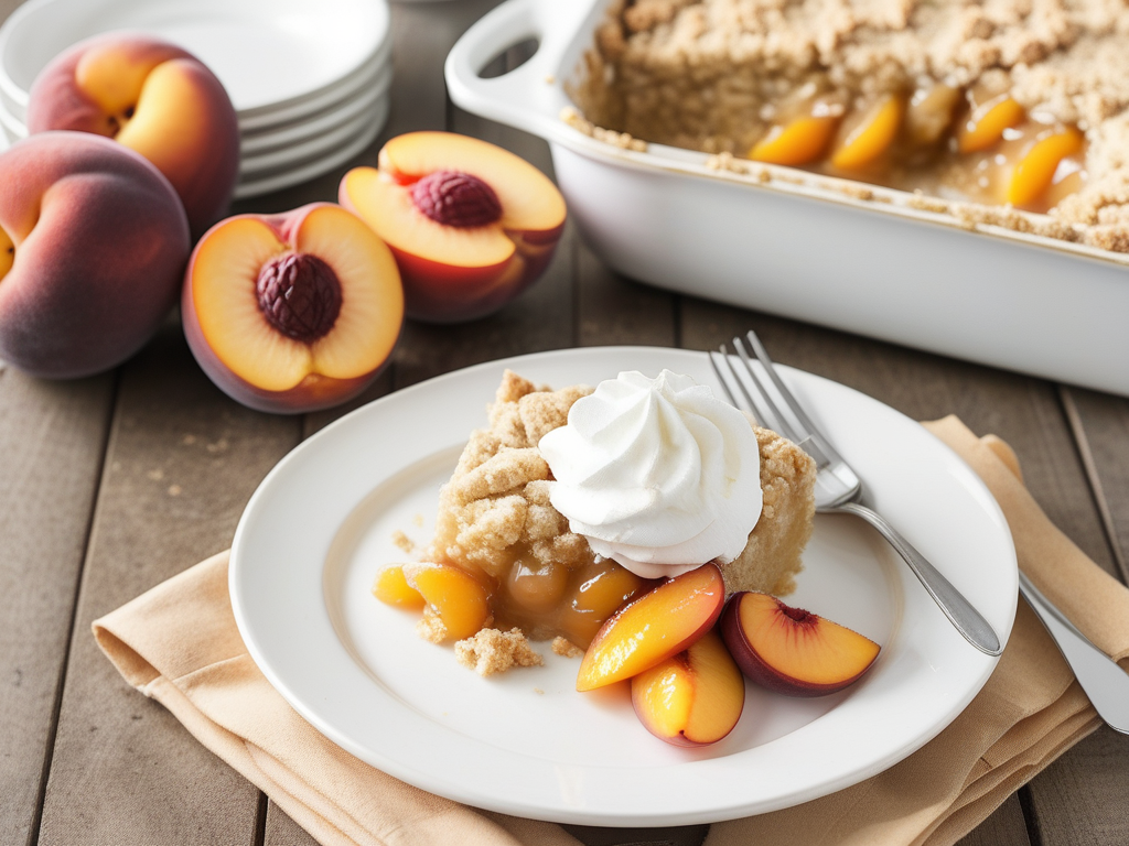 peach cobbler cake mix canned peaches