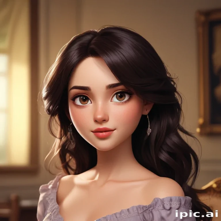 brunette cartoon characters