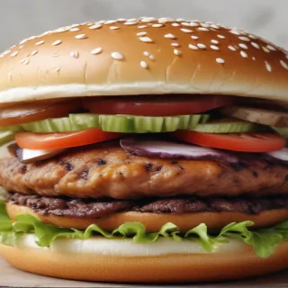 hamburger clipart black and white