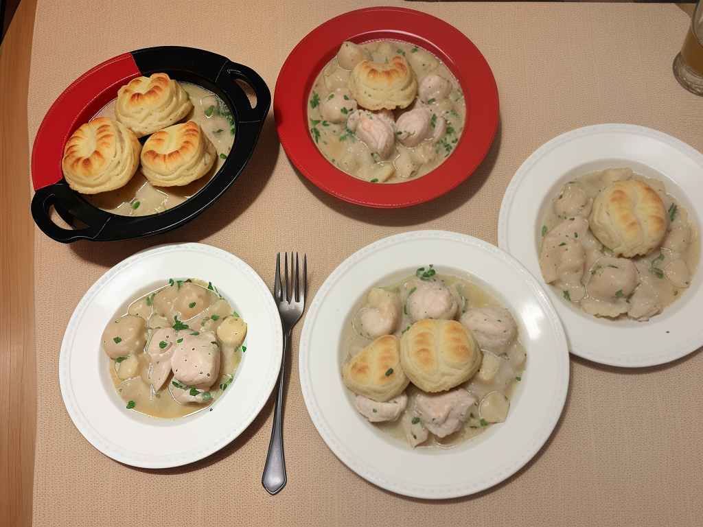 chicken and dumplings with red lobster biscuits