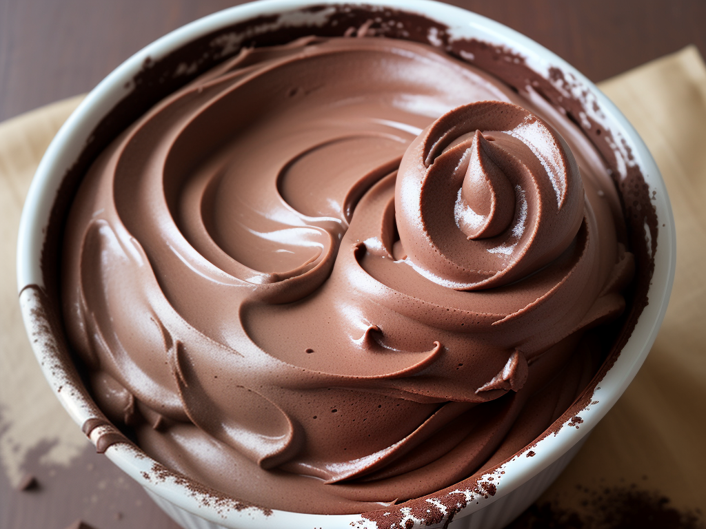 old fashioned chocolate icing with cocoa powder