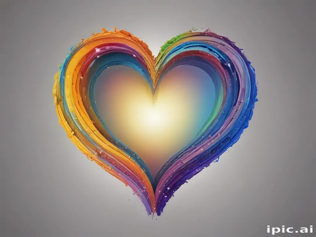 rainbow heart png