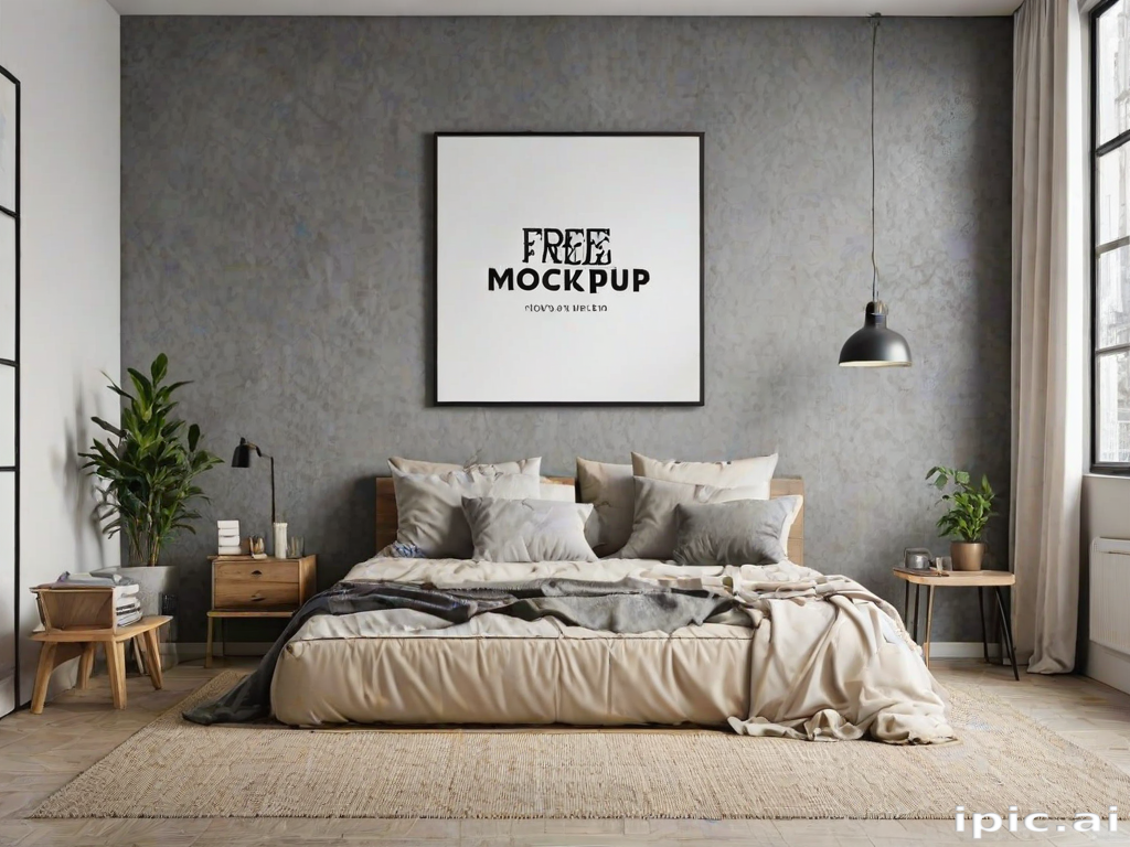 free wall art mockup