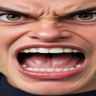 angry face