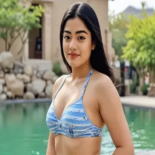 rashmika in bikini