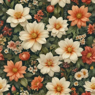 vintage flower illustration