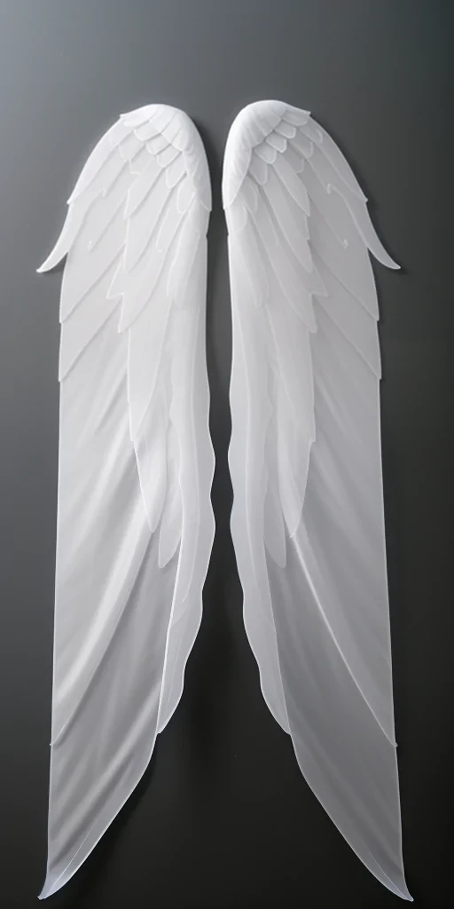 transparent angel wings