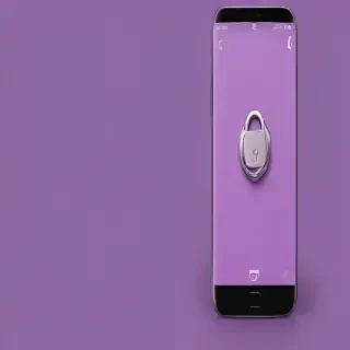 purple lock screen