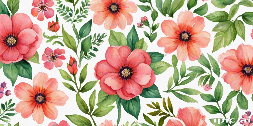 clipart watercolor flowers