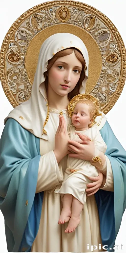virgin mary clip art