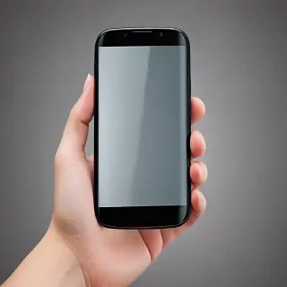 hand holding cell phone