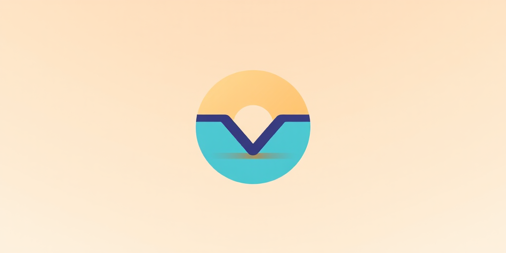 Create a high-resolution image of a stylized logo with a modern design featuring a minimalist color palette, captured with a Canon EOS R5 camera at f/2.8, ISO 100, and a 50mm lens, using a shallow depth of field for a soft background effect.