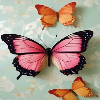 butterfly wall paper