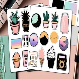 aesthetic printables stickers