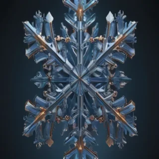 transparent snowflake