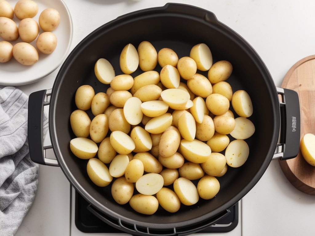 how long to air fry diced potatoes