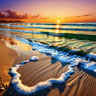 beach background sunset