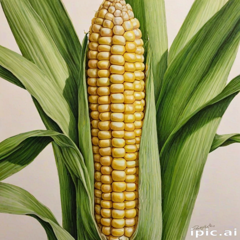 corn drawing