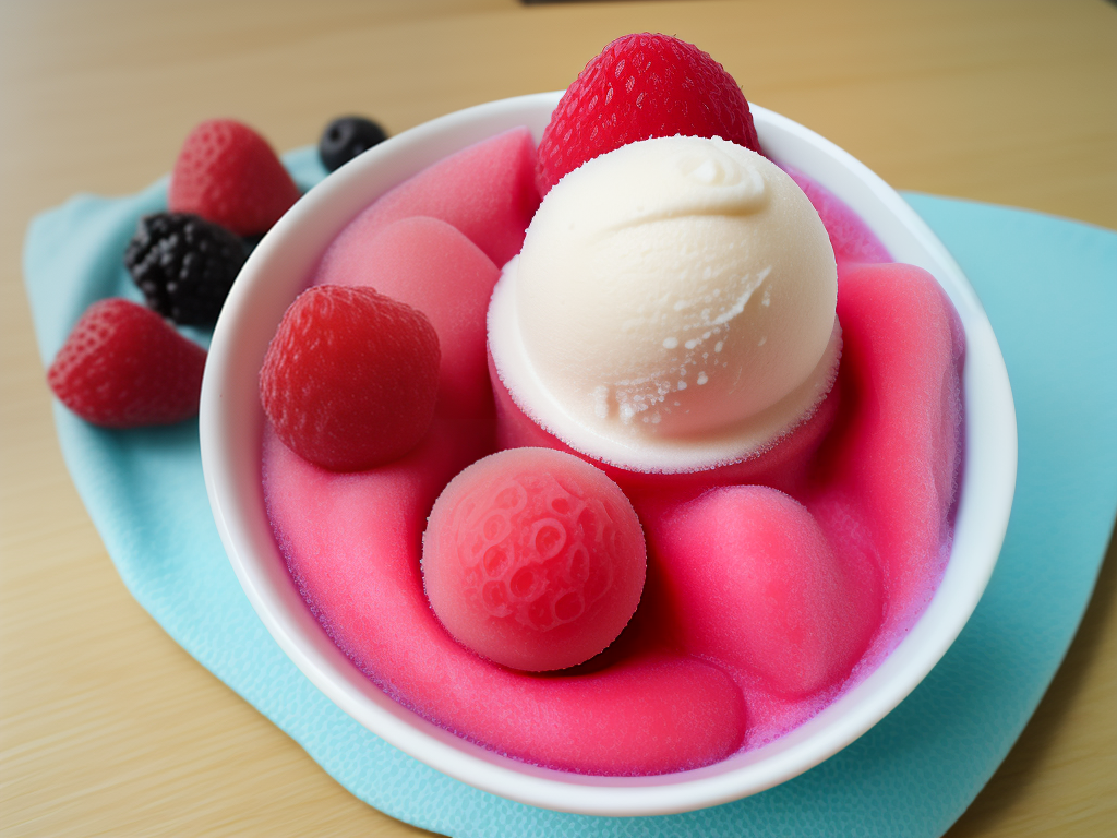 ninja creami sorbet with frozen fruit