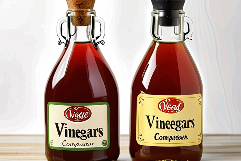 discuss briefly a comparison of the two vinegars