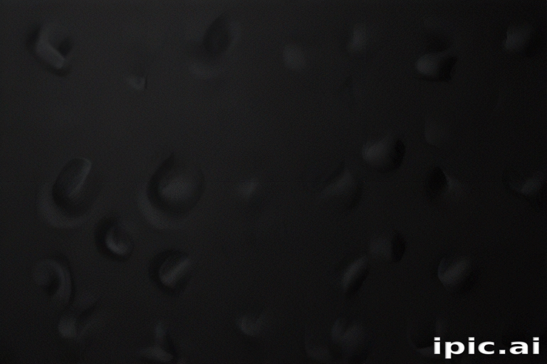 Abstract Textured Black Surface with Subtle Raised Patterns and Depth