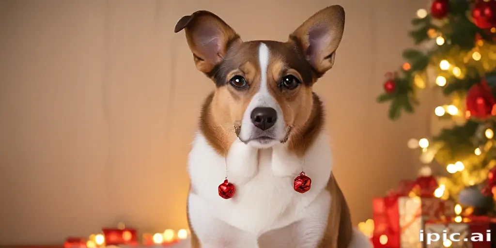 christmas dog background