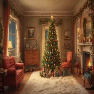 vintage christmas illustration