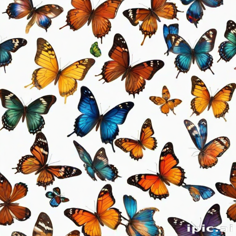 butterflies transparent background