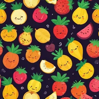 cute fruit backgrounds