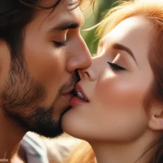 kissing png