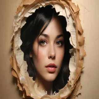 torn paper transparent