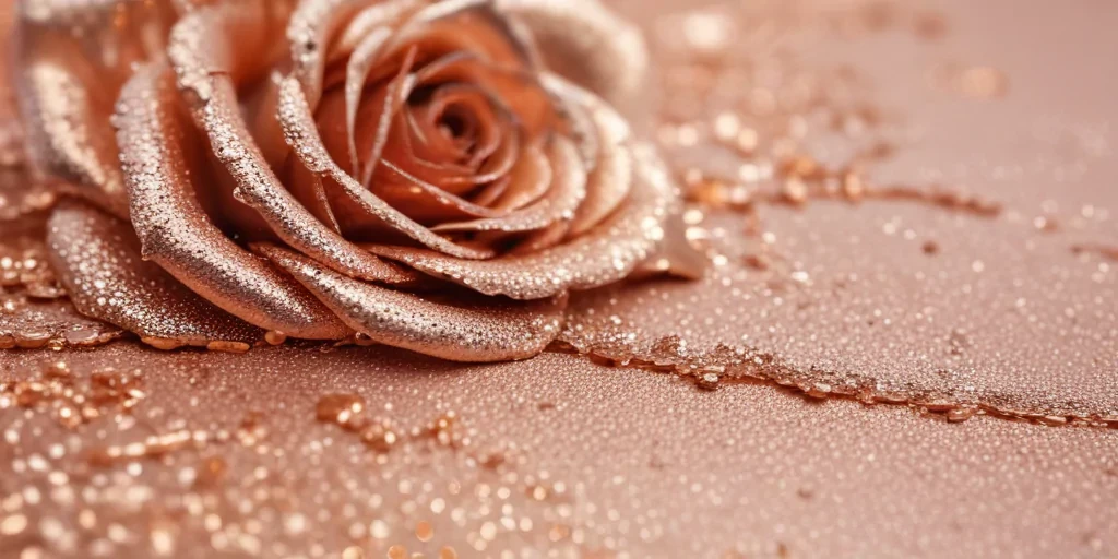 glitter rose gold background