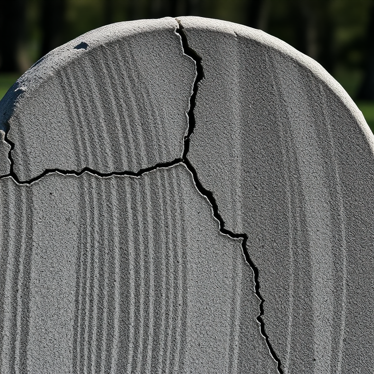 High-contrast close-up shot of a cracked gravestone with textured surface details, soft natural lighting, f-stop at 8, shutter speed 1/125, ISO 200, using a DSLR with a 50mm lens.