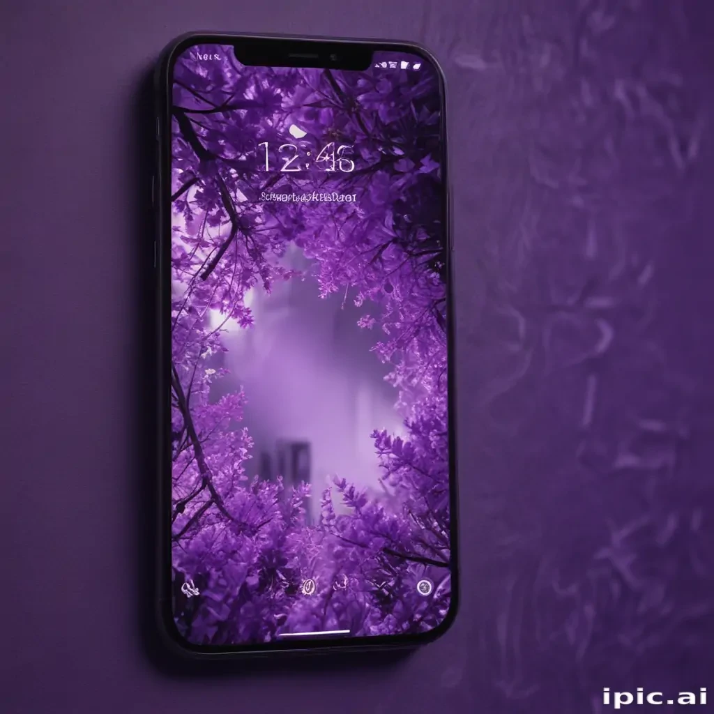 purple lockscreen