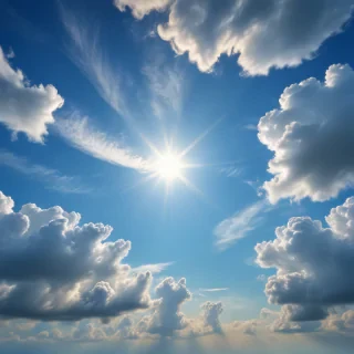 sky blue background