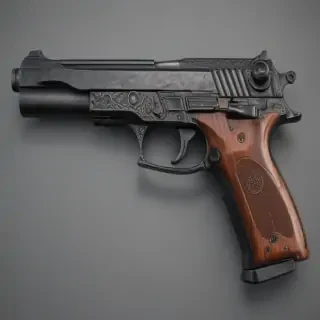 gun no background