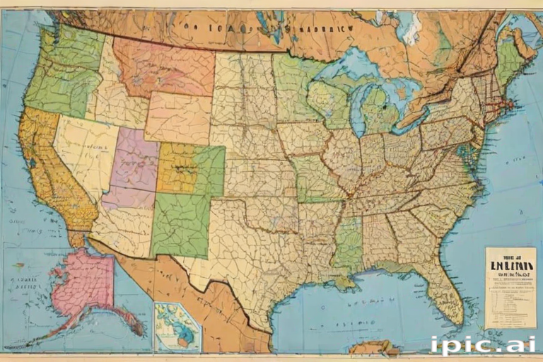 map united states
