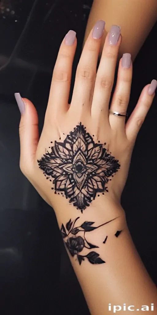 cute hand tattoos for black females