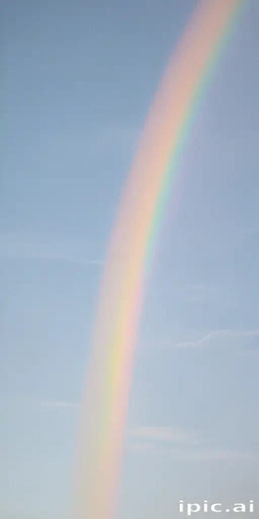 pastel coloured rainbow