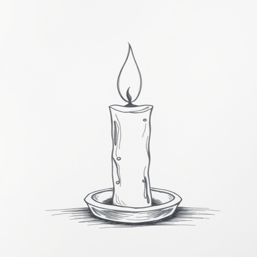 candle drawing