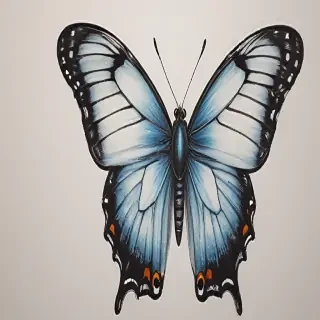 butterfly drawling
