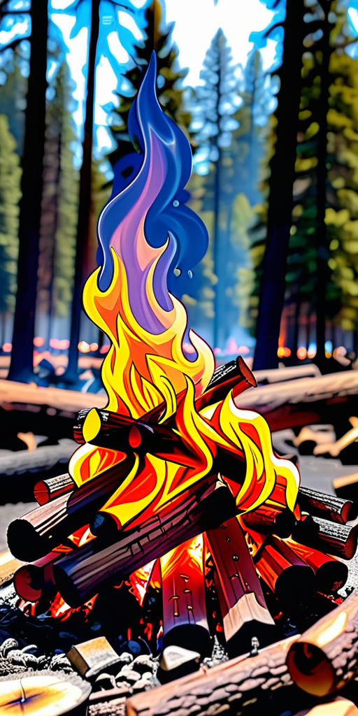 how hot is a camp fire