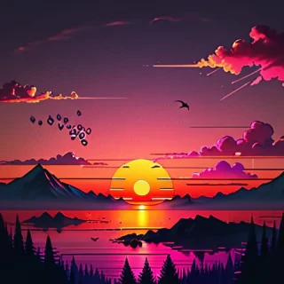 sunset aesthetic wallpapers