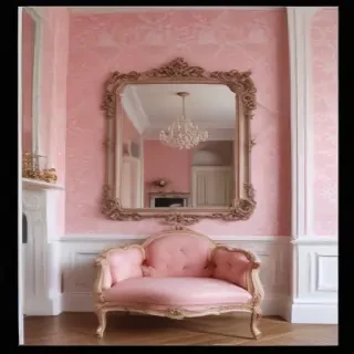 pink wall paper