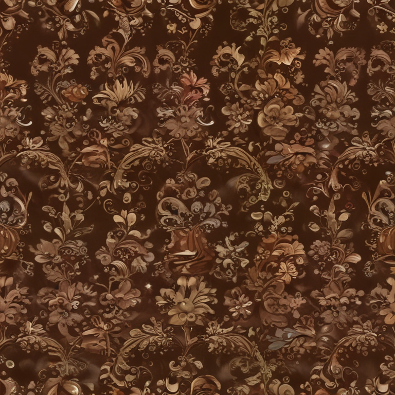 Elegant Floral Design with Rich Colors and Intricate Patterns on Dark ...