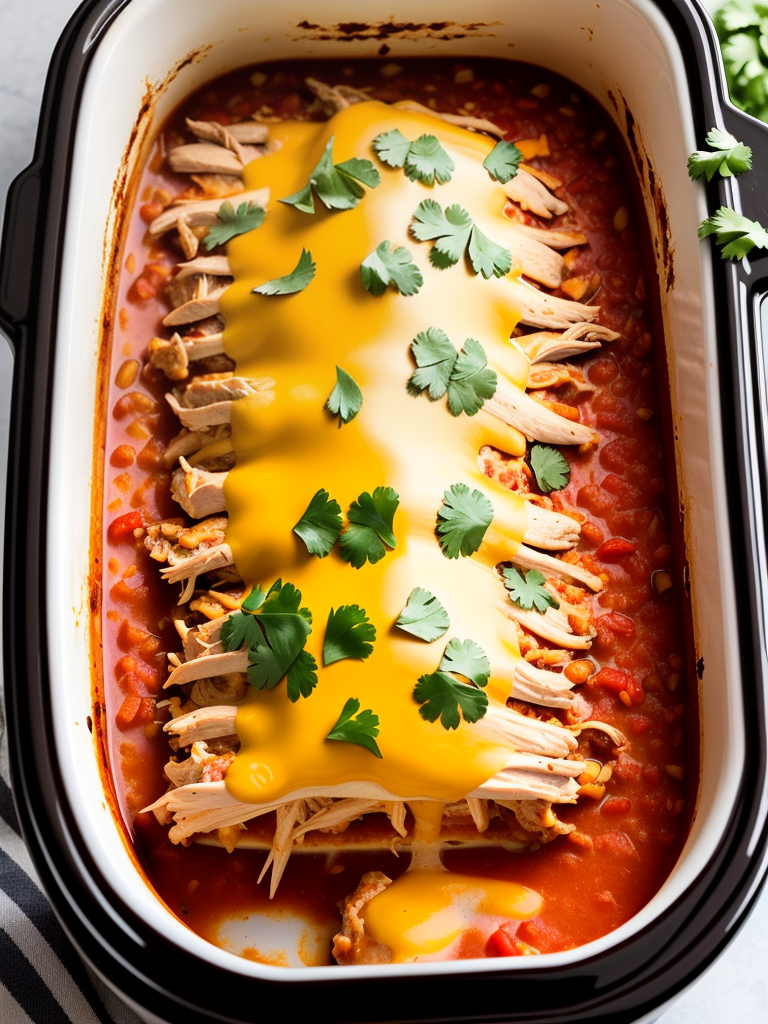 chicken enchilada casserole in crock pot