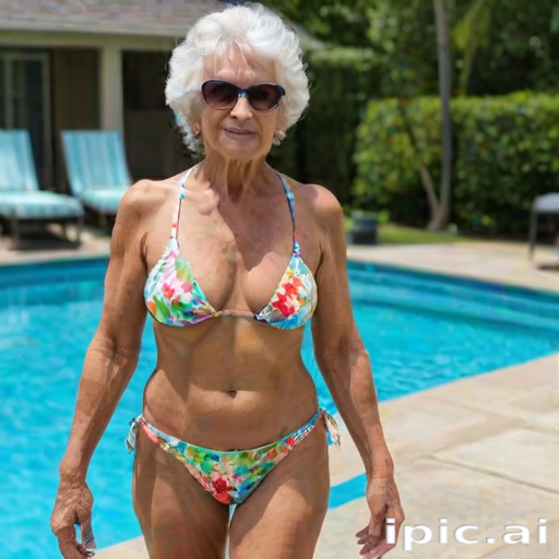micro bikini granny