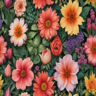 flower color drawings