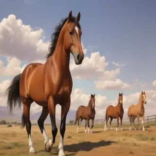 horses cartoon